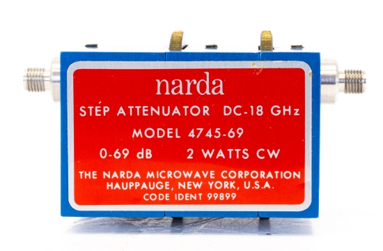 Narda 4745-69 Attenuatore a STEP 69dB 1 dB Step 18 GHz